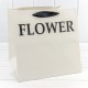 Пакет подарочный "Flower" Белый 28*28*28 210г 1/10 1/200 Арт: 000179YQ/07