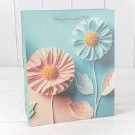 Пакет подарочный с блёстками "Цветы" (микс 261) 26*32*10 210г 1/20 1/240 Арт: 000261C - Пакет подарочный с блёстками "Цветы" (микс 261) 26*32*10 210г 1/20 1/240 Арт: 000261C