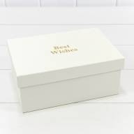 Коробки Прямоугольные Набор 1/3 22,5*16*9,5 "Best Wishes" Бежевый 1/20 Арт: 721818/2 - Коробки Прямоугольные Набор 1/3 22,5*16*9,5 "Best Wishes" Бежевый 1/20 Арт: 721818/2
