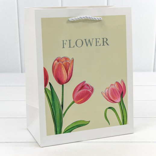 Пакет подарочный с тиснением "Flower" (микс) 18*23*10 210г 1/20 1/360 Арт: 000254E