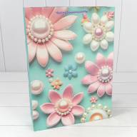 Пакет подарочный с блёстками "Цветы" (микс 262) 30*41,5*12 210г 1/20 1/80 Арт: 000262A - Пакет подарочный с блёстками "Цветы" (микс 262) 30*41,5*12 210г 1/20 1/80 Арт: 000262A