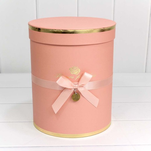 Коробки Цилиндр Набор 1/6 21*25,5 "Flowers for you" Персиковый 1/8 Арт: 720950/9