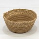 Корзина плетёная Круглая 15*7 (±5%) из камыша и хлопка Натуральный 1/120 Арт: 420167/79