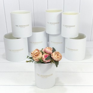 Коробки Цилиндр Набор 1/8 19,5*19 без крышки "The Rosemadam" Белый 1/6 Арт: 720835/7