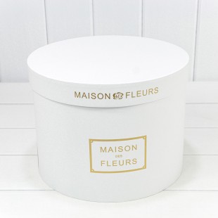 Коробки Круглые Набор 1/5 30*22,5 "Maison des Fleurs" Белый 1/4 Арт: 7219006/417