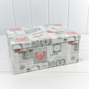 Коробки Прямоугольные Набор 1/10 34*26*15,3 "Love" 1/6 Арт: 721604/2499