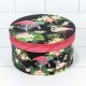 Коробки Круглые Набор 1/3 21*11,5 "Фламинго на чёрном фоне" 1/30 Арт: 7201000/410