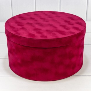 Коробки Круглые Набор 1/3 29,7*16 "Бархатный" Вишнёвый 1/6 Арт: 720955/5