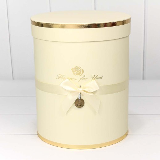 Коробки Цилиндр Набор 1/6 21*25,5 "Flowers for you" Бежевый 1/8 Арт: 720950/7