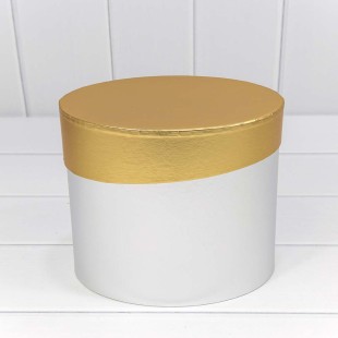 Коробки Овальные Набор 1/3 22*17*18,5 "Металл" Серебряный 1/24 Арт: 720279/1