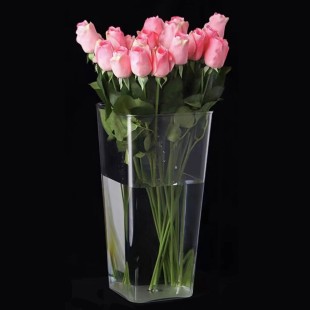 Ваза акриловая квадратная 14*14*24,5 350г 1/40 Арт: 820/1