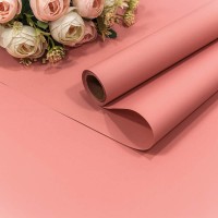 Плёнка 0,58*10м 255г матовая "Корейская" 55мкм Розовый-0331 1/30 Арт: 1638/0331G