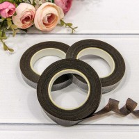 Лента Тейп для цветов 1,2см*25ярд Коричневый 1/12 1/360 Арт: 2603/11