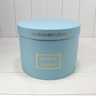 Коробки Круглые Набор 1/5 32*24,5 "Maison des Fleurs" Голубой 1/4 Арт: 7215006/1394