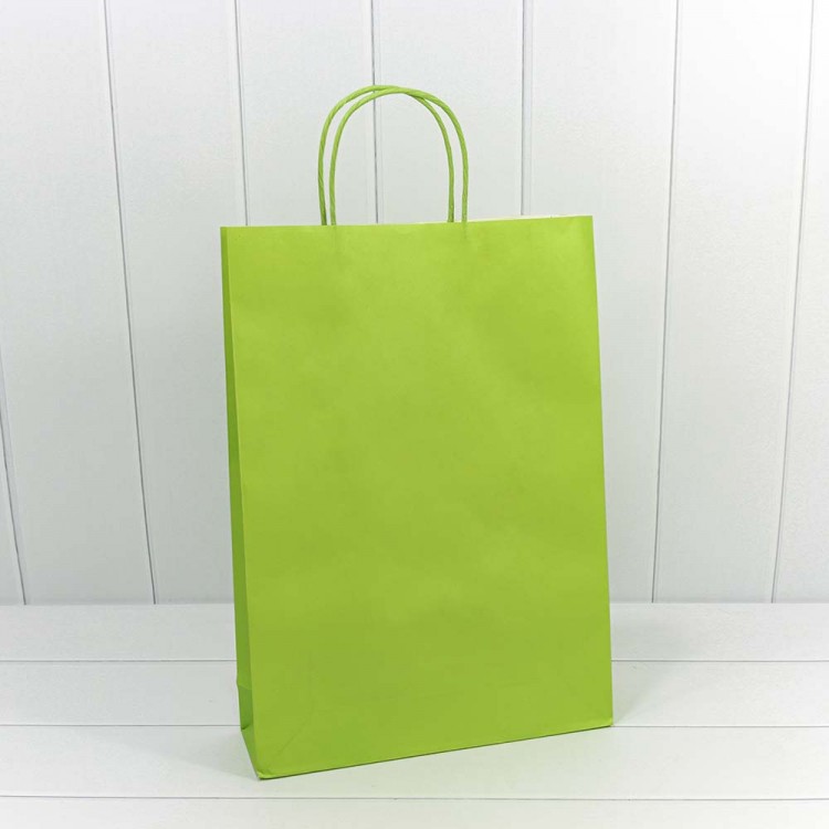 Пакет подарочный Крафт Салатовый 32*45*10 1/20 1/300 Арт: 000216A/12