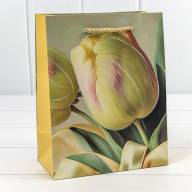 Пакет подарочный с блёстками "Тюльпаны" (микс 256) 18*23*10 210г 1/20 1/360 Арт: 000256E - Пакет подарочный с блёстками "Тюльпаны" (микс 256) 18*23*10 210г 1/20 1/360 Арт: 000256E