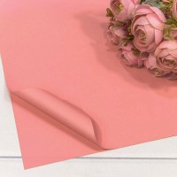 Плёнка в листах 55*55 (20 шт.) матовая "Корейская" 65мкм Розовый-4068 1/60 Арт: 1698/4068