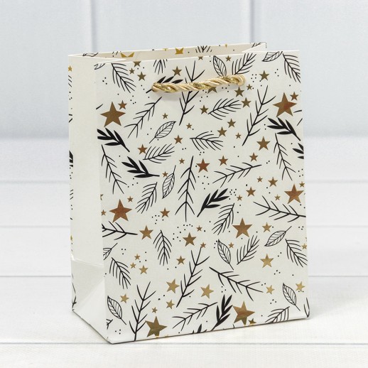Пакет подарочный "Новый год" (микс 433) 12*15*6,7 210г 1/20 1/480 Арт: 300433H