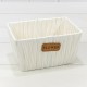 Корзина плетёная Прямоугольная 18*12*11 (±5%) из пластика Белый 1/80 Арт: 420133/1