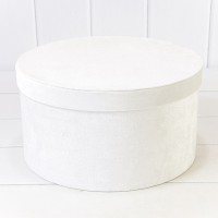 Коробки Круглые Набор 1/3 29,7*16 "Бархат" Белый 1/6 Арт: 720912/1