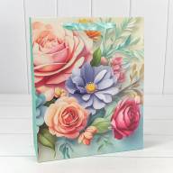 Пакет подарочный "Цветы" (микс 225) 26*32*10 210г 1/20 1/240 Арт: 000225C - Пакет подарочный "Цветы" (микс 225) 26*32*10 210г 1/20 1/240 Арт: 000225C