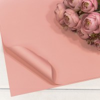 Плёнка в листах 60*60 (20 шт.) матовая "Корейская" 55мкм Розовый-4065 1/60 Арт: 1698/4065