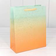 Пакет подарочный &quot;Градиент&quot; с блестящими вкраплениями (микс) 26*32*11 230г 1/20 1/240 Арт: 000196C - Пакет подарочный "Градиент" с блестящими вкраплениями (микс) 26*32*11 230г 1/20 1/240 Арт: 000196C