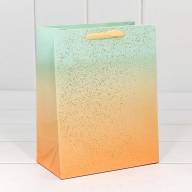Пакет подарочный "Градиент" с блестящими вкраплениями (микс) 18*23*10 230г 1/20 1/360 Арт: 000196E - Пакет подарочный "Градиент" с блестящими вкраплениями (микс) 18*23*10 230г 1/20 1/360 Арт: 000196E