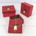 Коробки Квадратные Набор 1/3 19*19*9,5 с бантом "Wishes" Красный 1/12 Арт: 720623/2