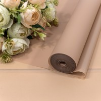 Плёнка 0,59*34м 900г матовая однотонная 55мкм Розовато-серый 1/6 1/12 Арт: 90057/6029