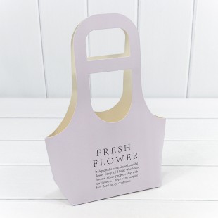 Пакет подарочный "Fresh Flower" Бледно-сиреневый 17*32*7,5 300г 1/10 1/300 Арт: 000178/32