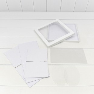 Коробка Квадратная 25*25*15 сборная Белый 1/14 Арт: 720900/3