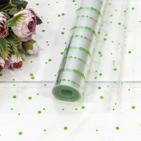 Плёнка 0,7м 500г прозрачная с печатью 13 Зелёный 1/10 Арт: 70013/4